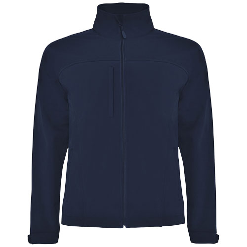 Veste promotionnelle softshell unisexe Rudolph ROLY Bleu marine